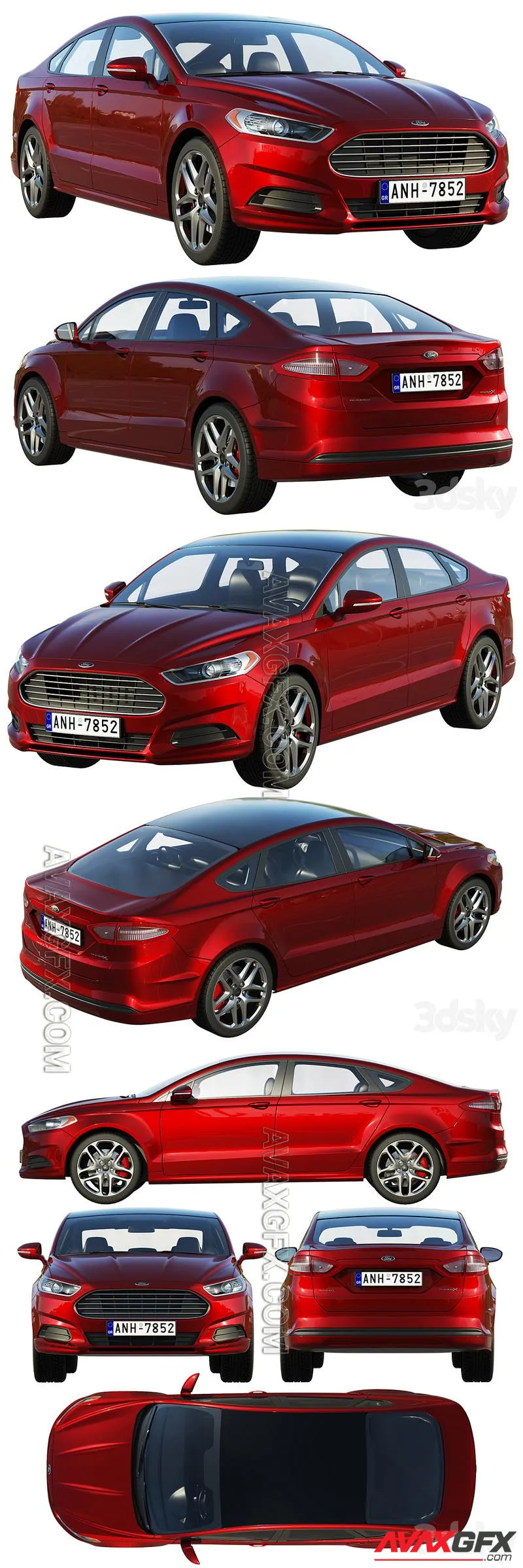 Ford Mondeo Ford Fusion - 3D Model