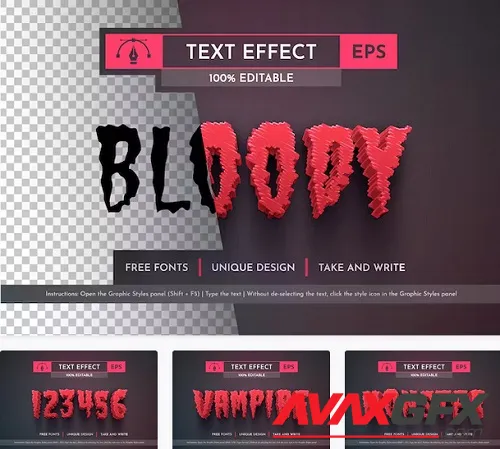 Dark Bloody - Editable Text Effect, Font Style - WQWD7GG