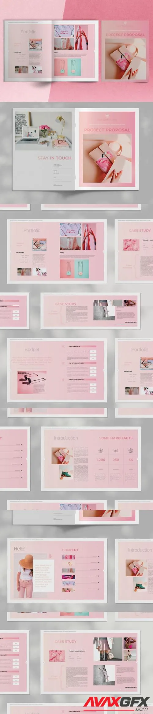 Fashion Project Proposal Brochure Layout N8NWAYS