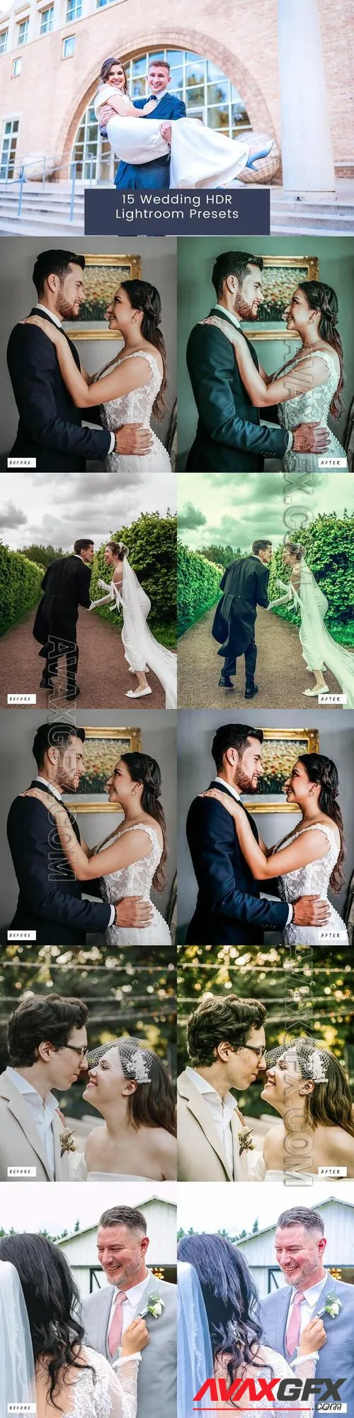 15 Wedding HDR Lightroom Presets