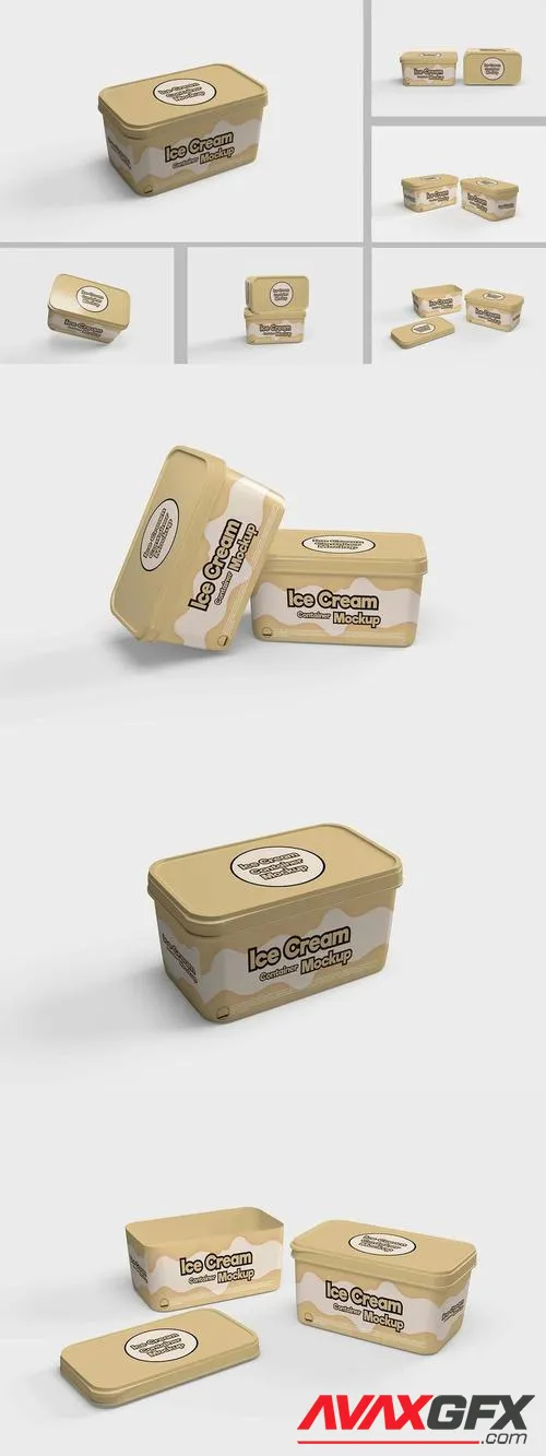 Ice Cream Container Mockup