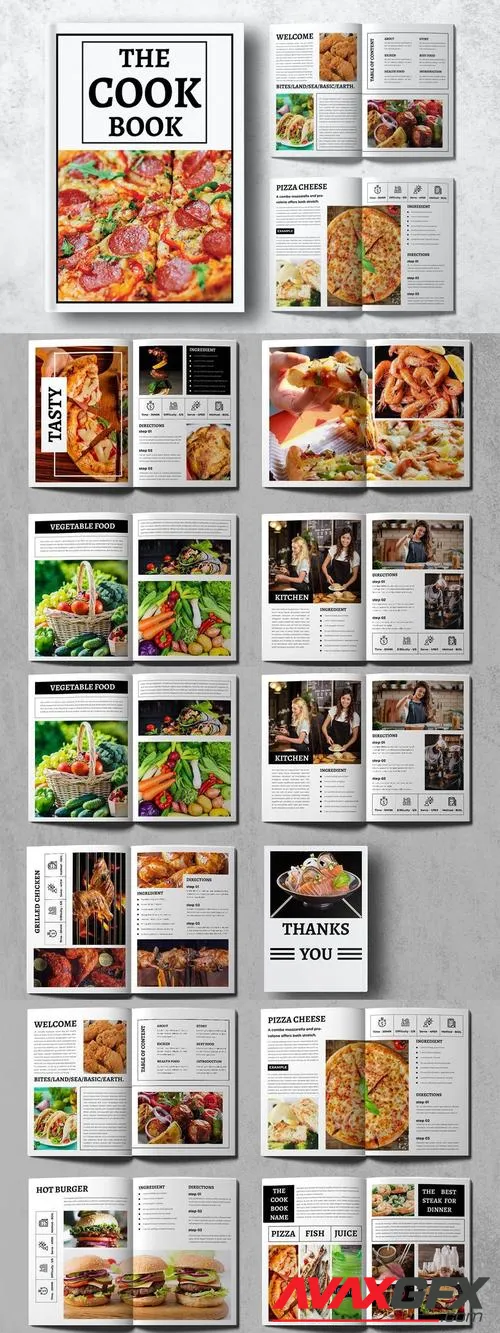 Cook Book Design Template EXG3HNG