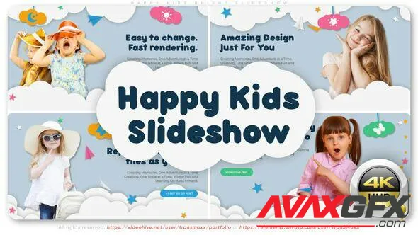 Happy Kids Bright Slideshow 50283835 Videohive