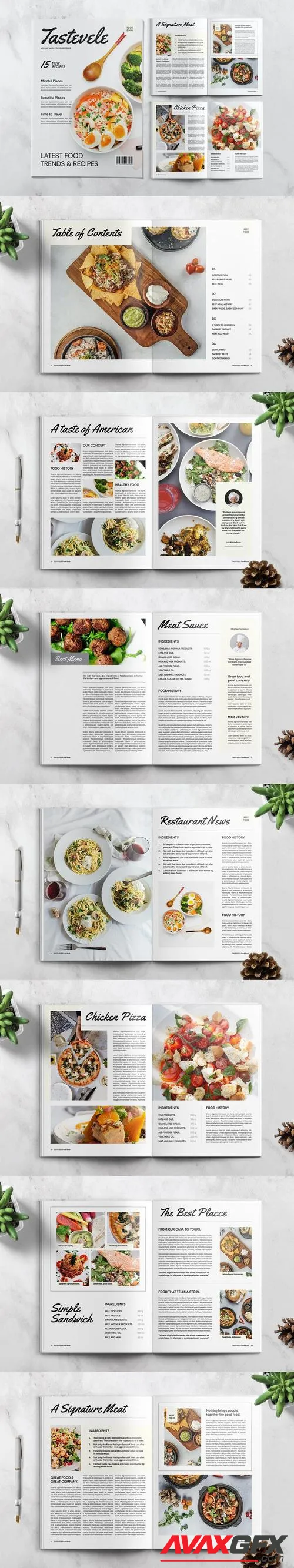 Food Magazine Template 9KGZ4XD