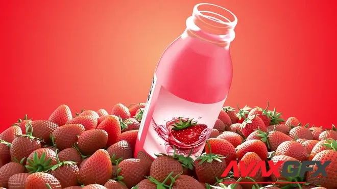 MA - Strawberry Juice Mockup 1529982