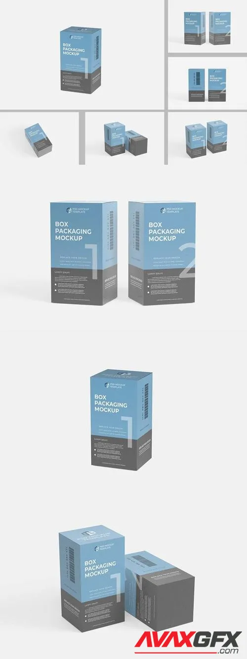 Package Box Mockup - Rectangle