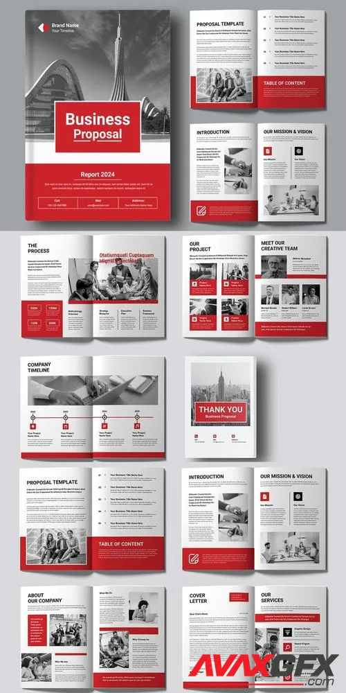 Business Proposal Template Layout BUK58QC