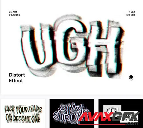 Displacement Glitches Text Effect - 91904876