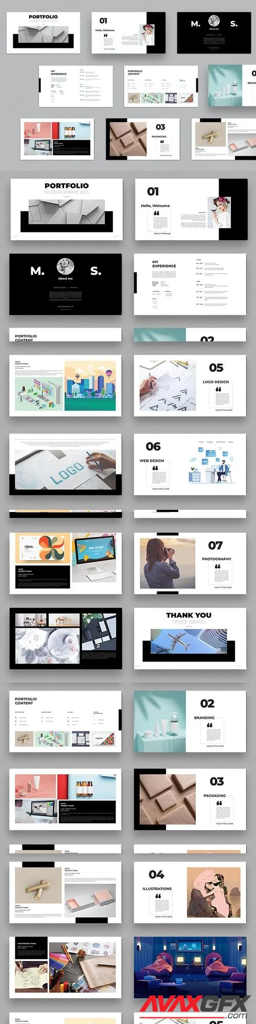 Digital Portfolio Design Template 5F3YF9V