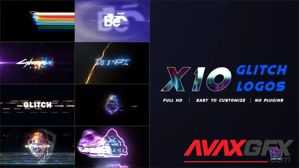 X10 Glitch Logo 42908582 Videohive