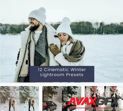 12 Cinematic Winter Lightroom Presets - TLXQ8YQ