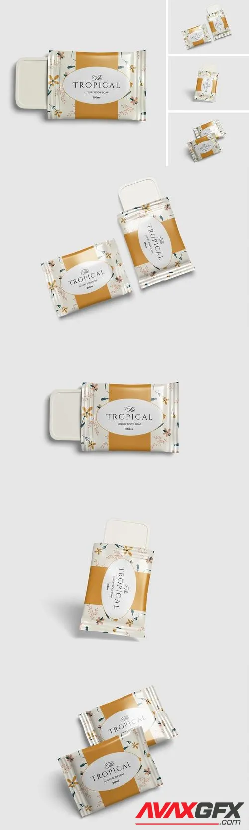 Soap bar Packaging Mockup