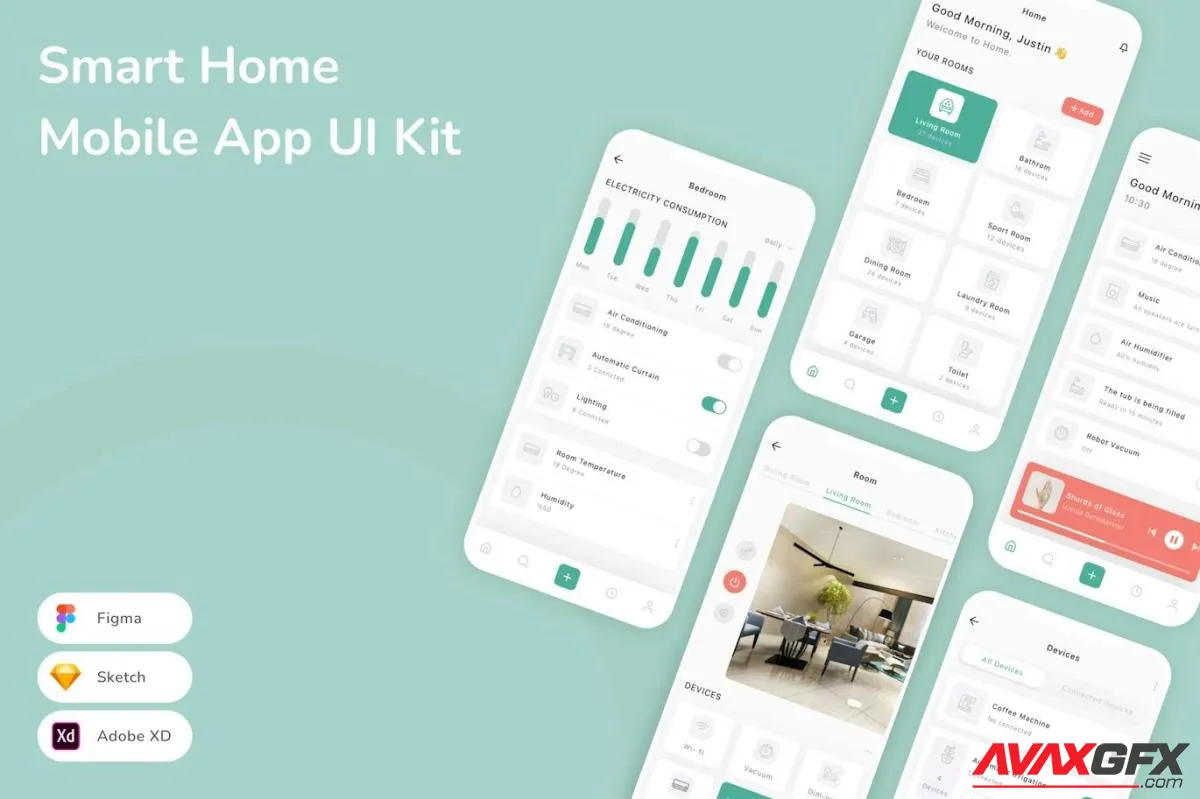 Smart Home Mobile App UI Kit