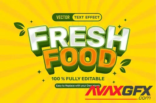 Fresh Food Duo Text Effect - EY3NEQX