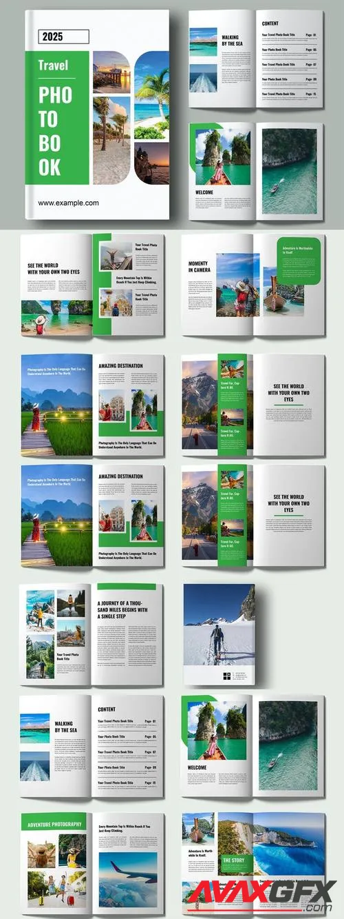 Simple Travel Photobook Layout N2PDUY4