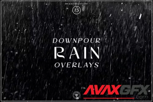 Downpour Rain Overlays - E9G5HT4