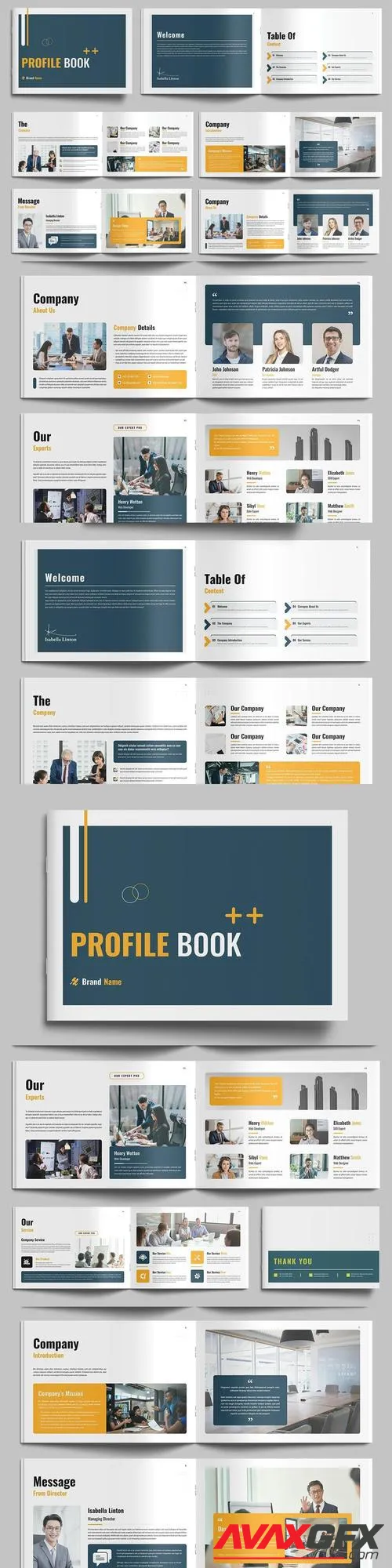 Business Profile Book Design Template