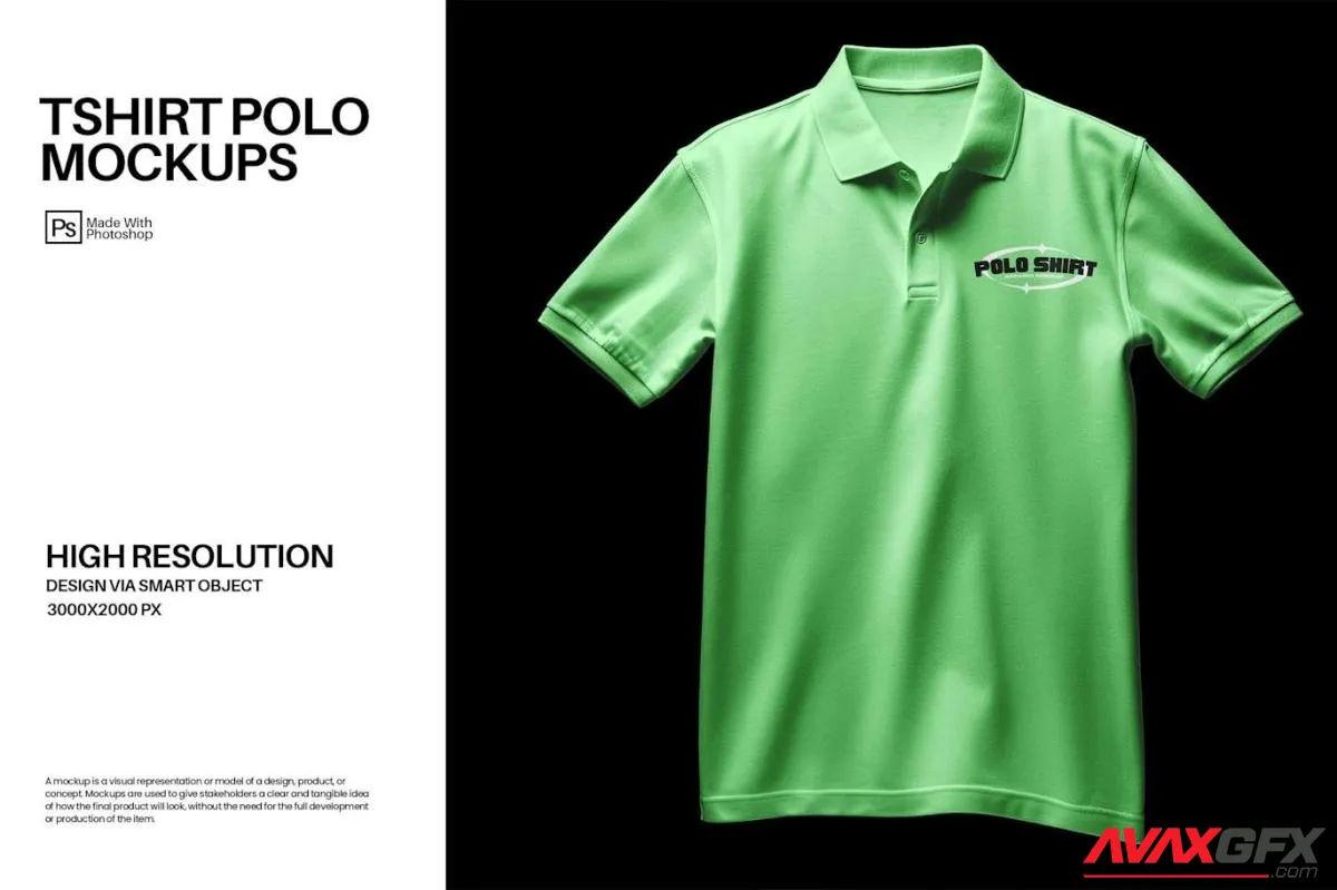 Tshirt Polo Mockup UK4TEX4