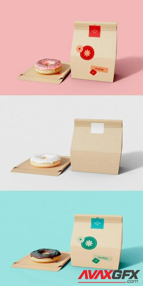 Delivery Paper Bags Mockup