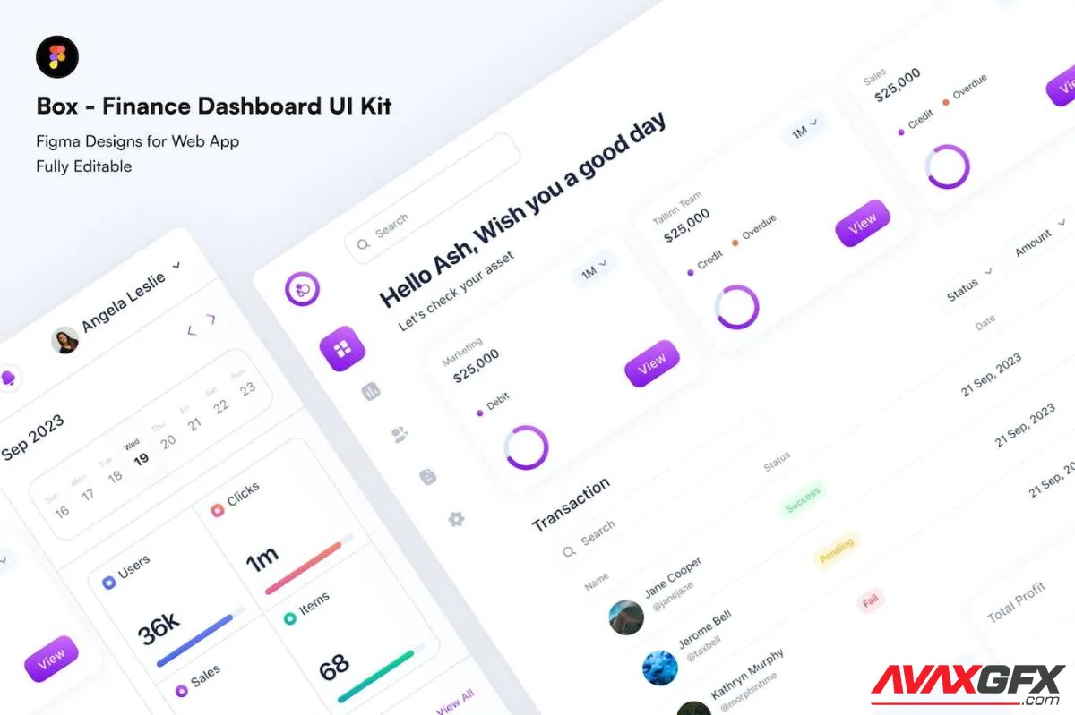 Box - Finance Dashboard UI Kit