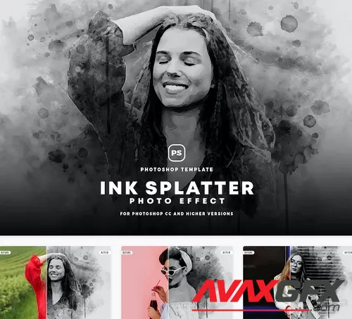 Ink Splatter Photo Effect - 7P7F7HK