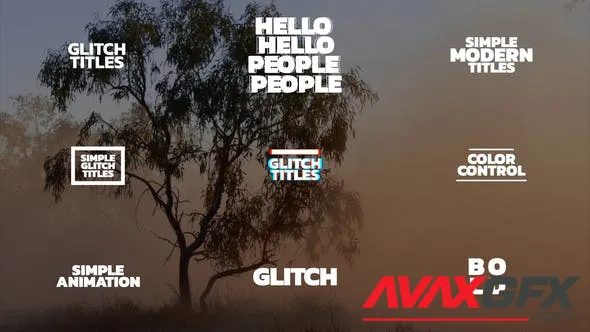 Glitch Titles | AE 50254507 Videohive