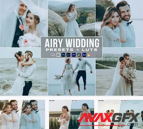 Airy Wedding Presets And luts Videos Premiere Pro - 96L9KKB