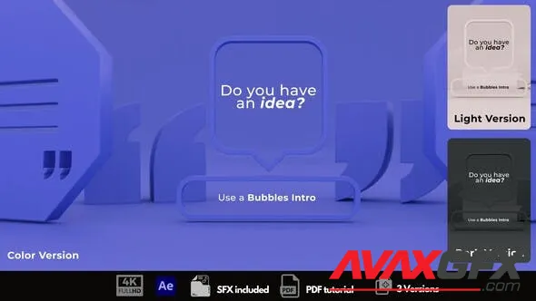 Bubbles Intro 50108318 Videohive