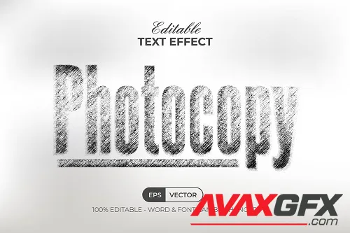 Photocopy Text Effect Style - 91914866