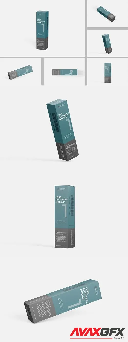 Mock-Up Package Box - Long Rectangle