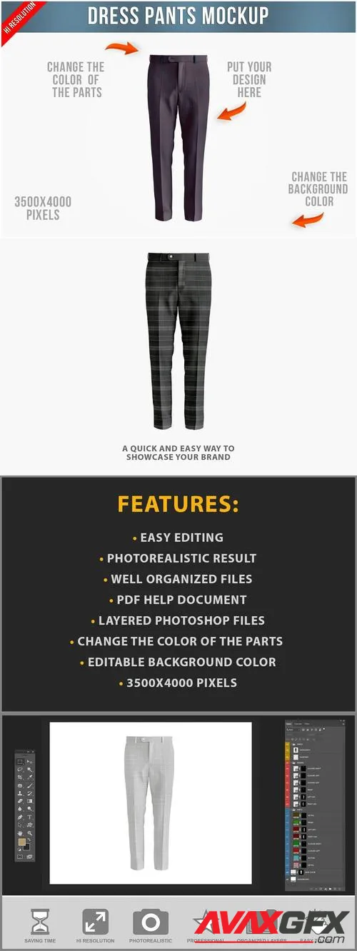 Dress Pants Mockup