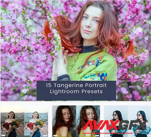 15 Tangerine Portrait Lightroom Presets - K9YWB9Q