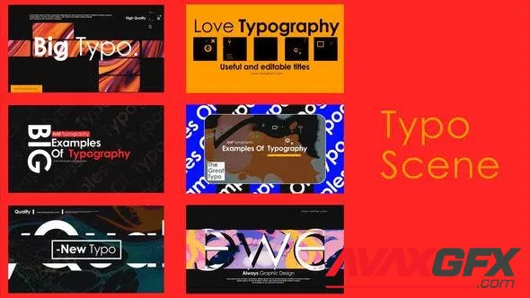 Typographic Scenes V3 50144084 Videohive