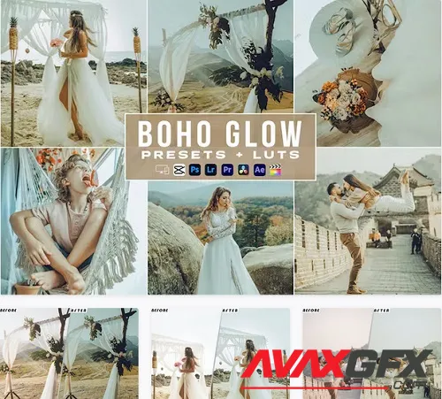 Boho Glow Luts Video Presets Mobile & Desctop - PEV773G