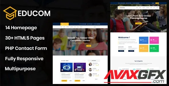 Educom - Education and LMS Template 25862118