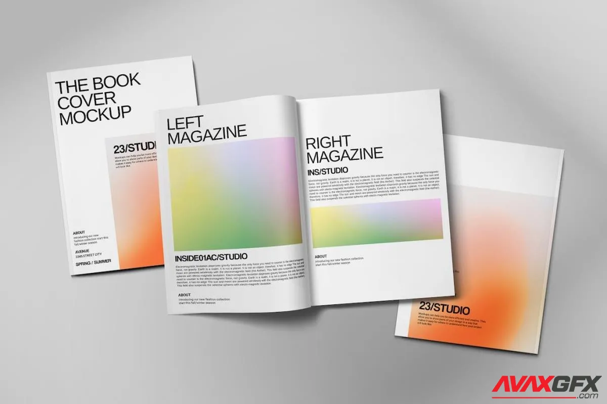 Magazine Set Mockup