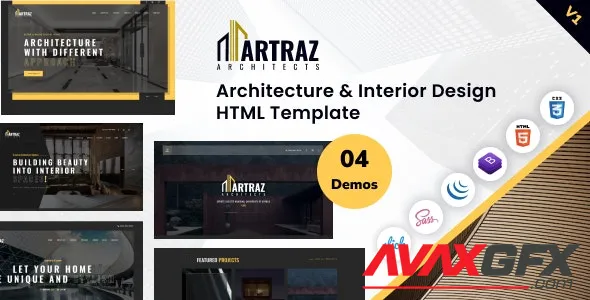 Artraz - Architecture & Interior Design HTML Template 48268094