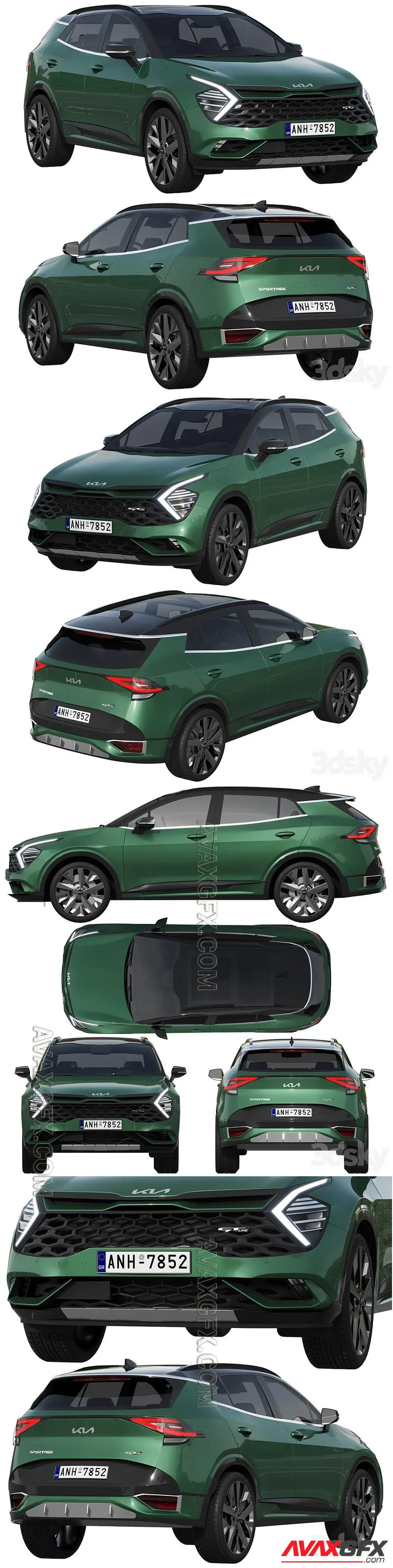 Kia Sportage GT Line 2022 - 3D Model