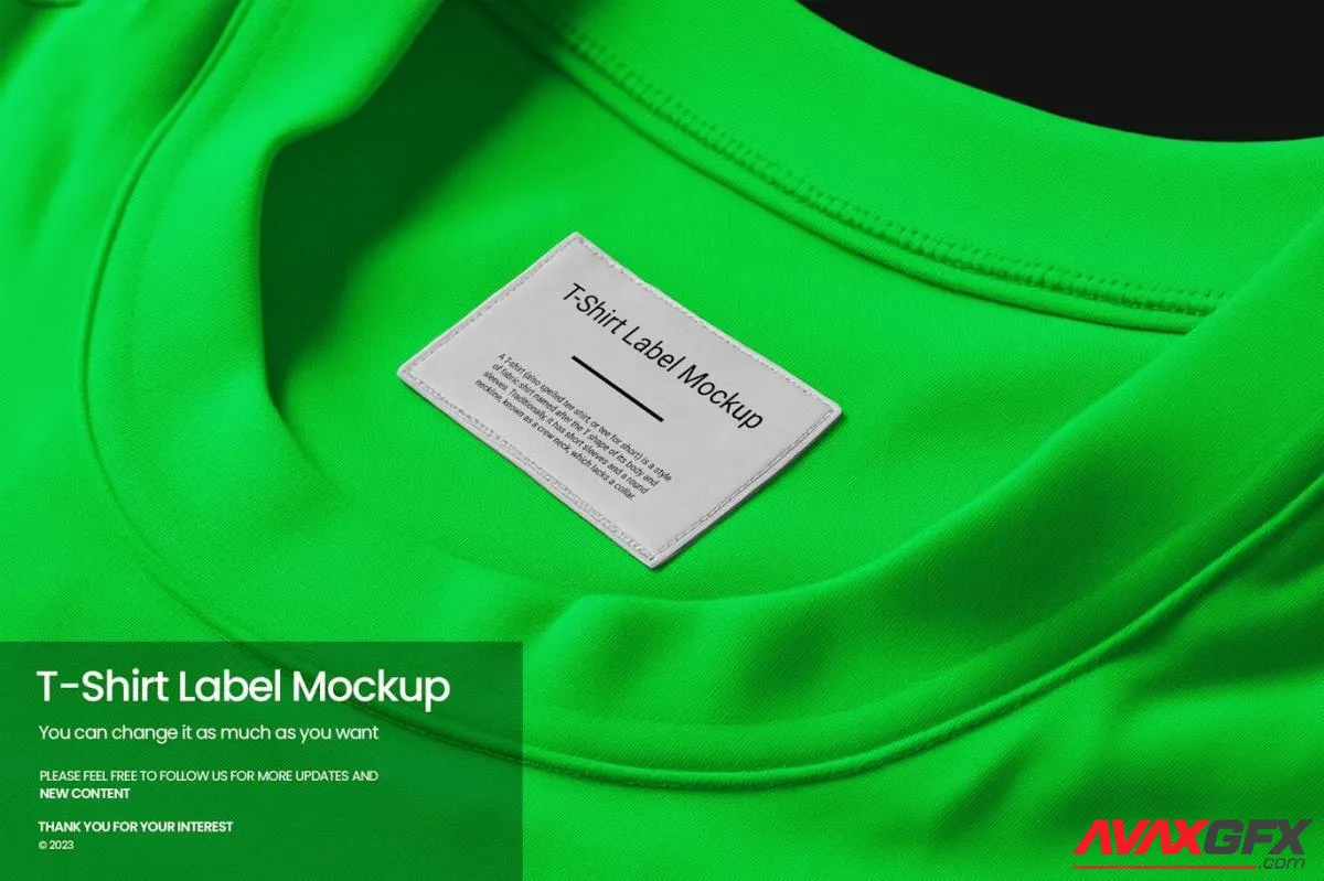 T-Shirt Label Mockup AC3QEQT