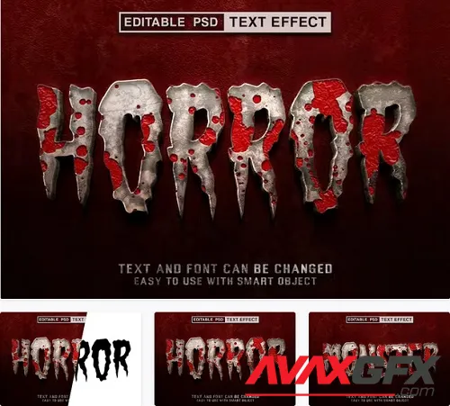 Horror Editable Text Effect - SKBGAW8