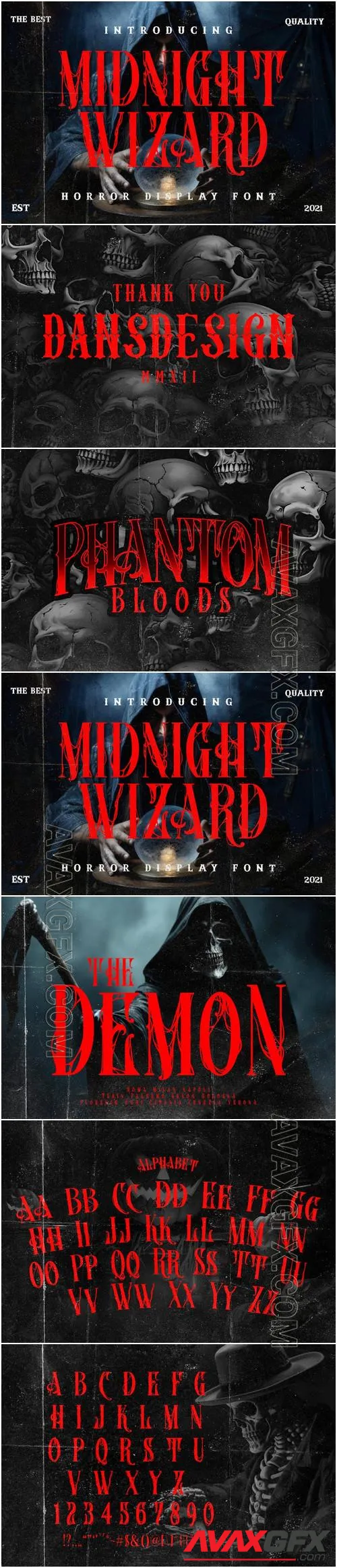 Midnight Wizard Metal Horror Font