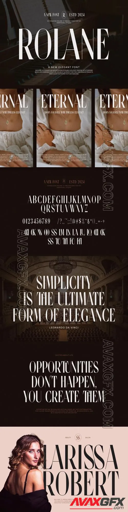 Rolane Elegant Serif Font Typeface