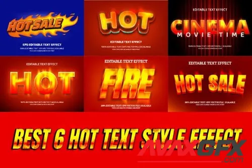 Best 6 Hot Editable Text Effect