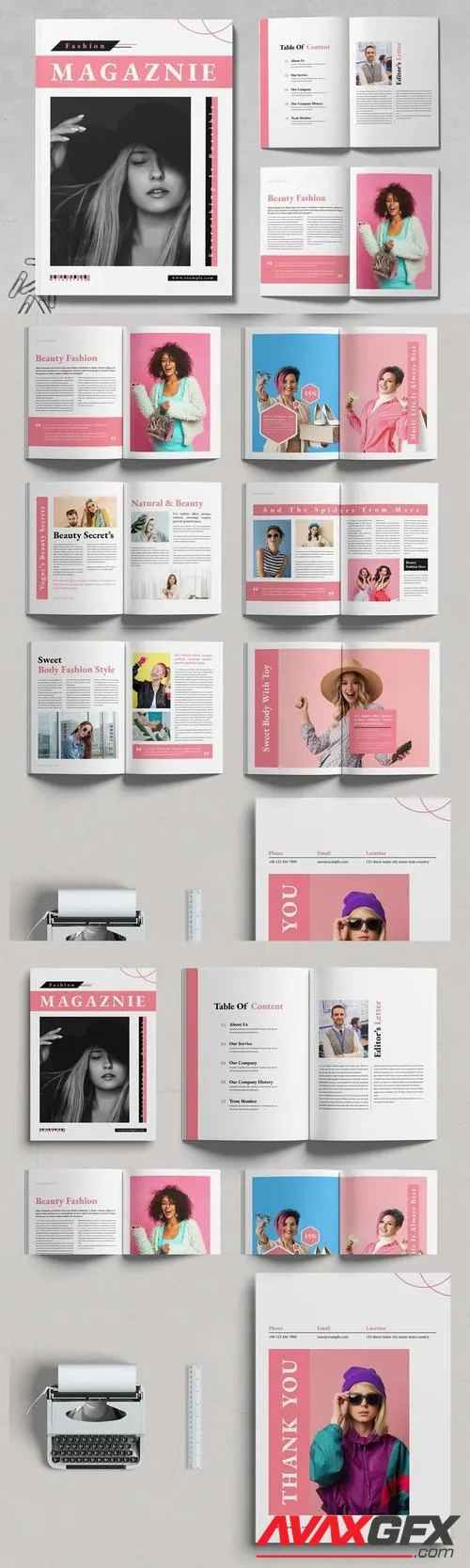 Fashion Magazine Design Template 9JWHH8Y