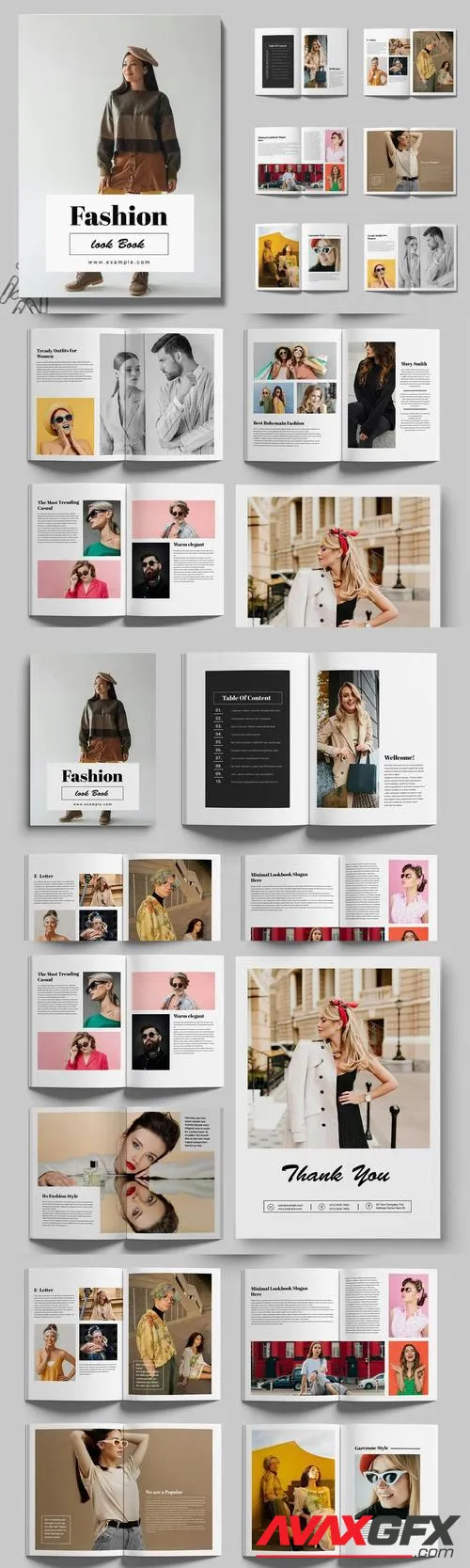 Fashion look Book Template