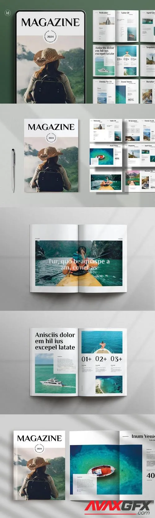 Magazine Template HQRLRLG