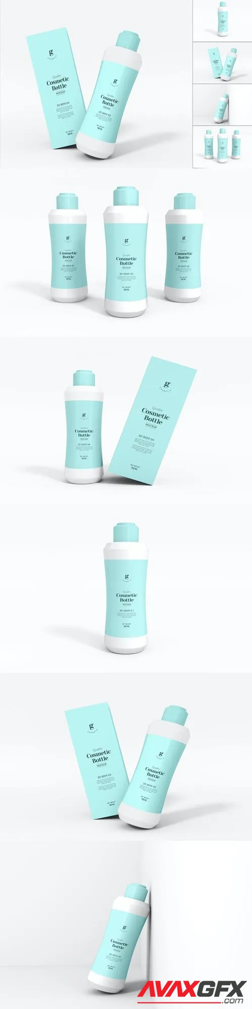 Cosmetic Bottle Branding Mockup Set T3KM4P3