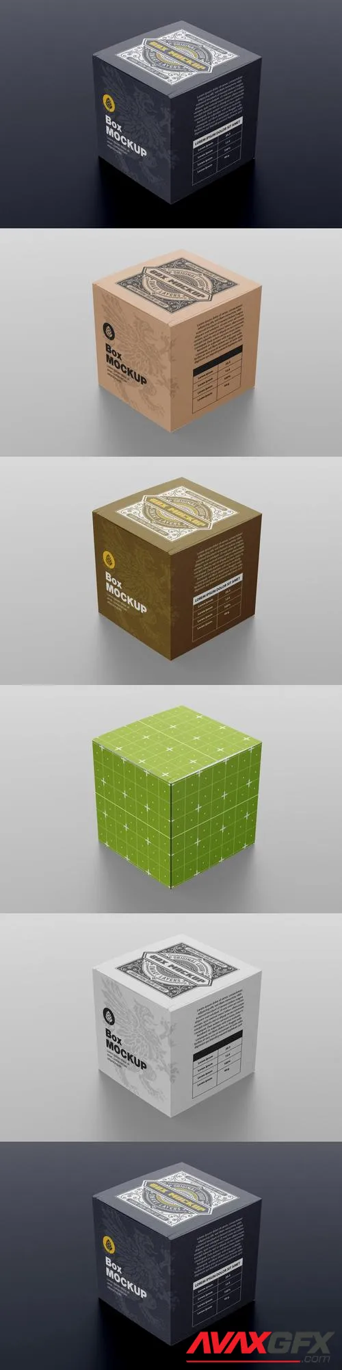 Luxury Cardboard Box Mockup