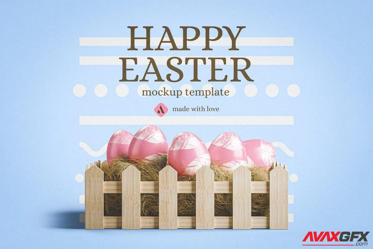 Happy Easter Mockup