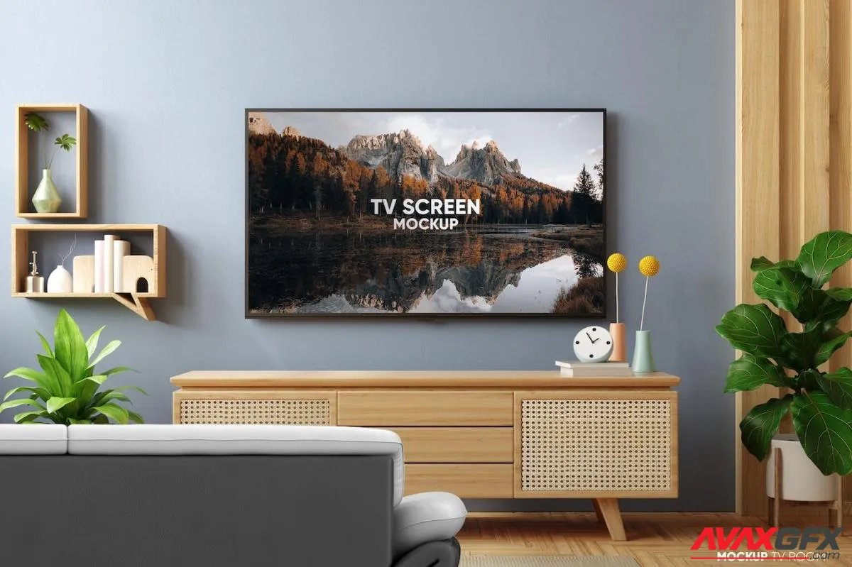 TV Screen Mockup 7V9GVZE